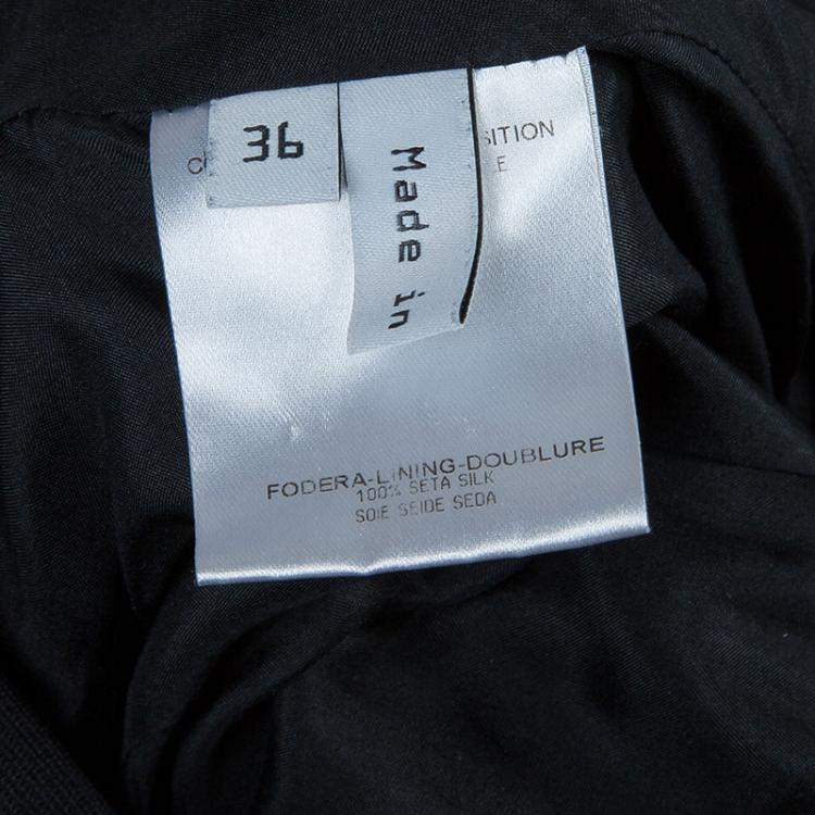 Pre Owned Balenciaga Paris Navy Blue Wool Double Breasted Blazer S