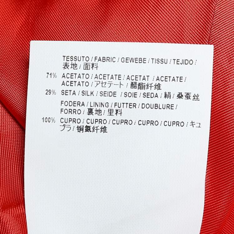 Pre Owned Balenciaga Orange Crepe Oversized Shift Dress S