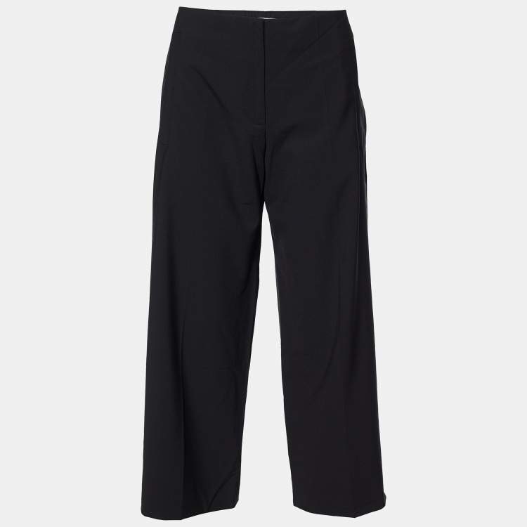 Balenciaga wool wide-leg trousers - Black