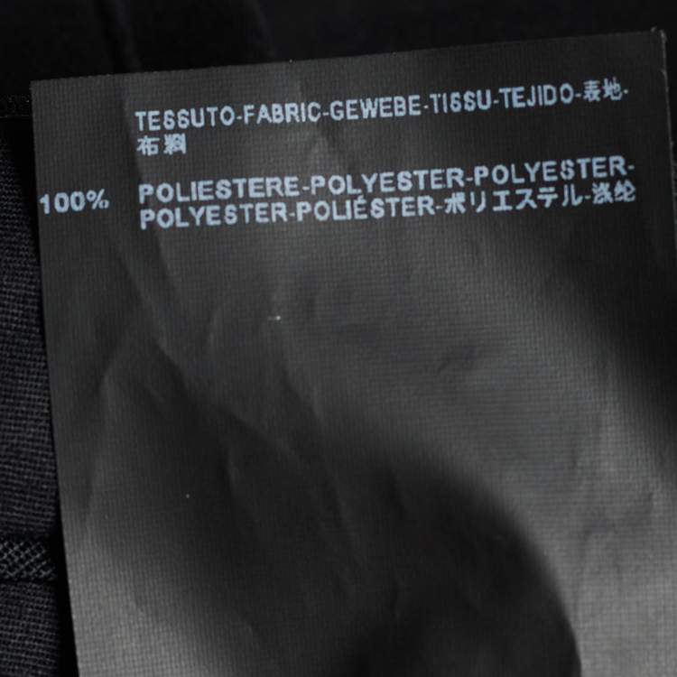 Pre Owned Balenciaga Black Crepe Draped Capri Trousers M
