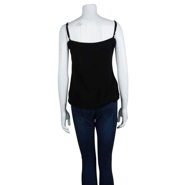 مملوكة مسبقًا Balenciaga Pink Lace Sequin Embellished Sleeveless Top L
