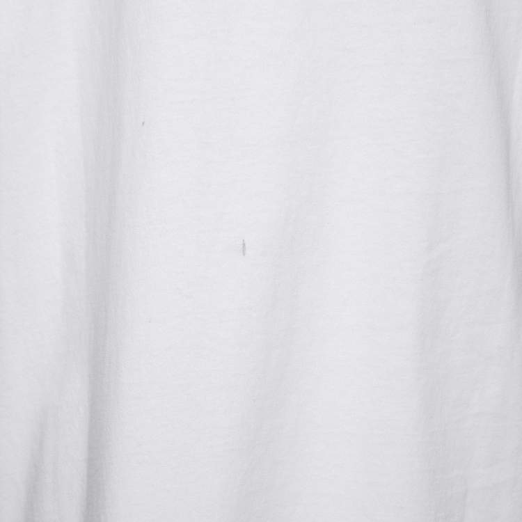 Pre Owned Balenciaga White Cotton Oversized Crewneck T-Shirt XS