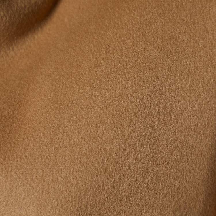 Pre Owned Balenciaga Light Brown Wool Button Front Short Coat S