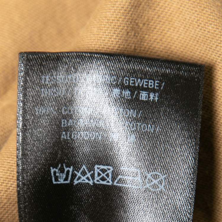 Pre Owned Balenciaga Khaki Cotton Symbolic Large-Fit T-Shirt L