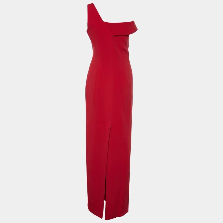 Balenciaga Red Silk Gown
