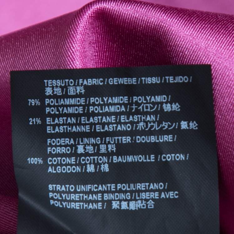 Pre Owned Balenciaga Pink Stretch Knit Slim Fit Pants S