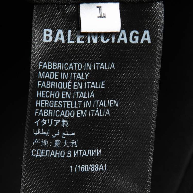Pre Owned Balenciaga Black Wool Twisted Sleeves Single Breasted Oversized Blazer L