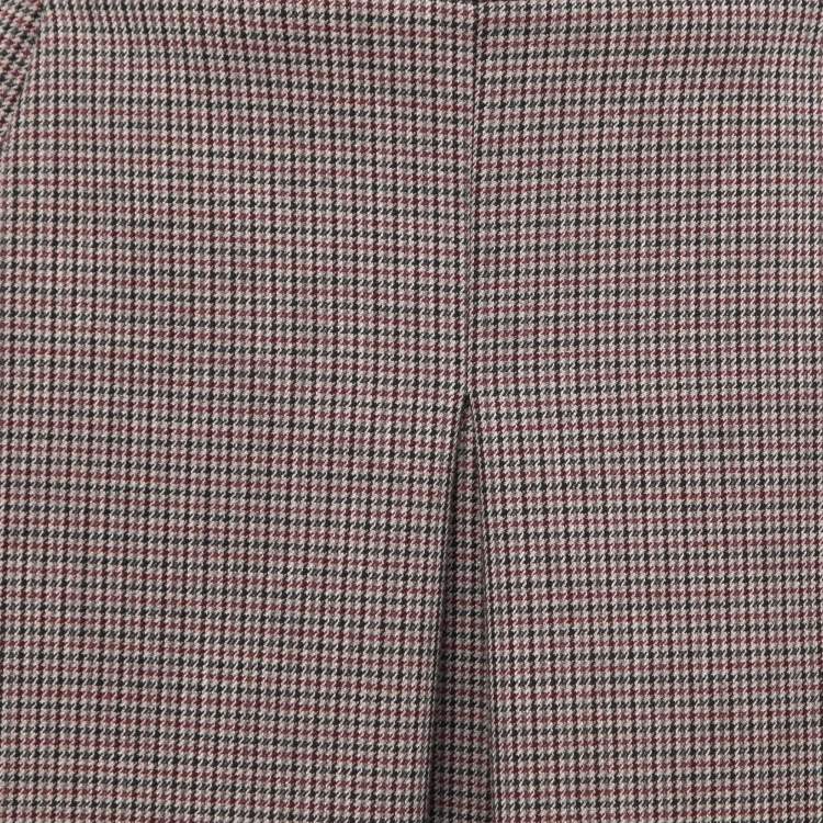 Pre Owned Balenciaga Multicolor Houndstooth Patterned Wool Blend Mini Skirt M