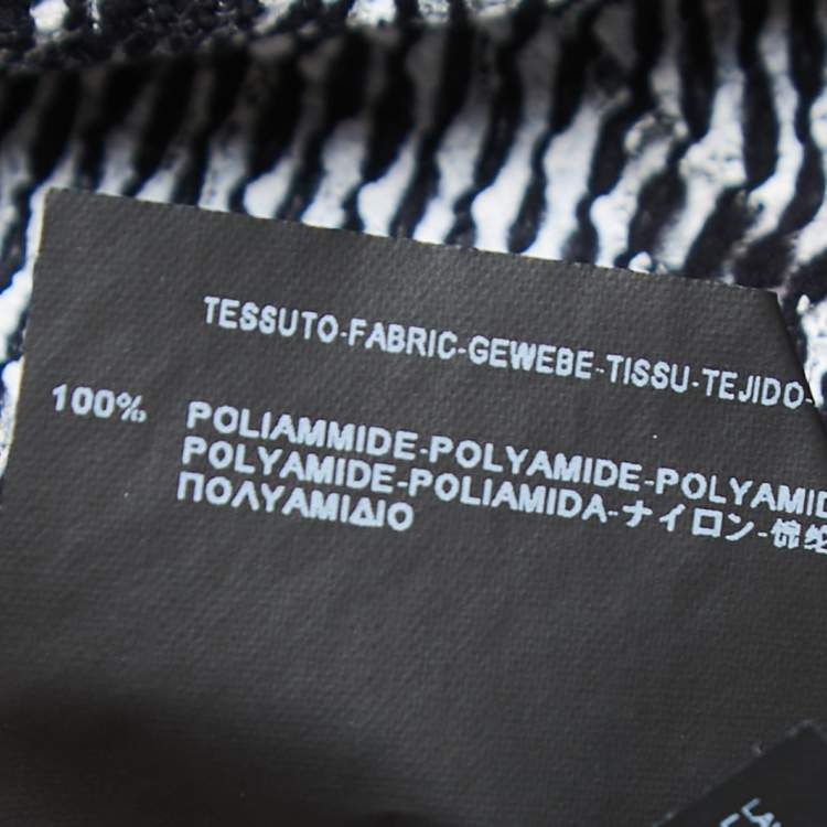 Pre Owned Balenciaga Black Floral Painted Knit Buttoned Cardigan M