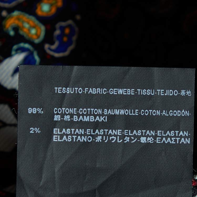 Pre Owned Balenciaga Multicolor Paisley Printed cotton Slim Fit Pants M
