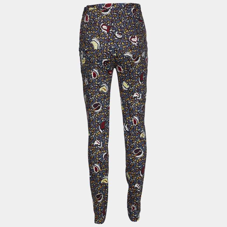 Pre Owned Balenciaga Multicolor Paisley Printed cotton Slim Fit Pants M