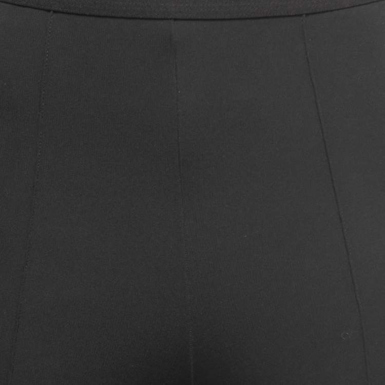 مملوكة مسبقًا Balenciaga Black Knit Zip Detail Skinny Fit Trousers S