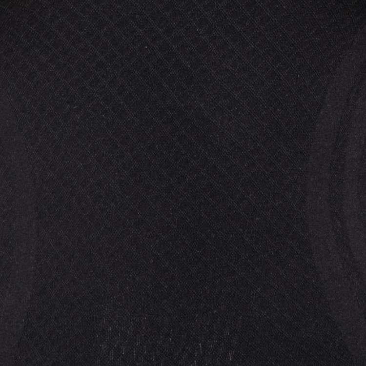 Pre Owned Balenciaga Black Logo Print Jersey Fitted T-Shirt S