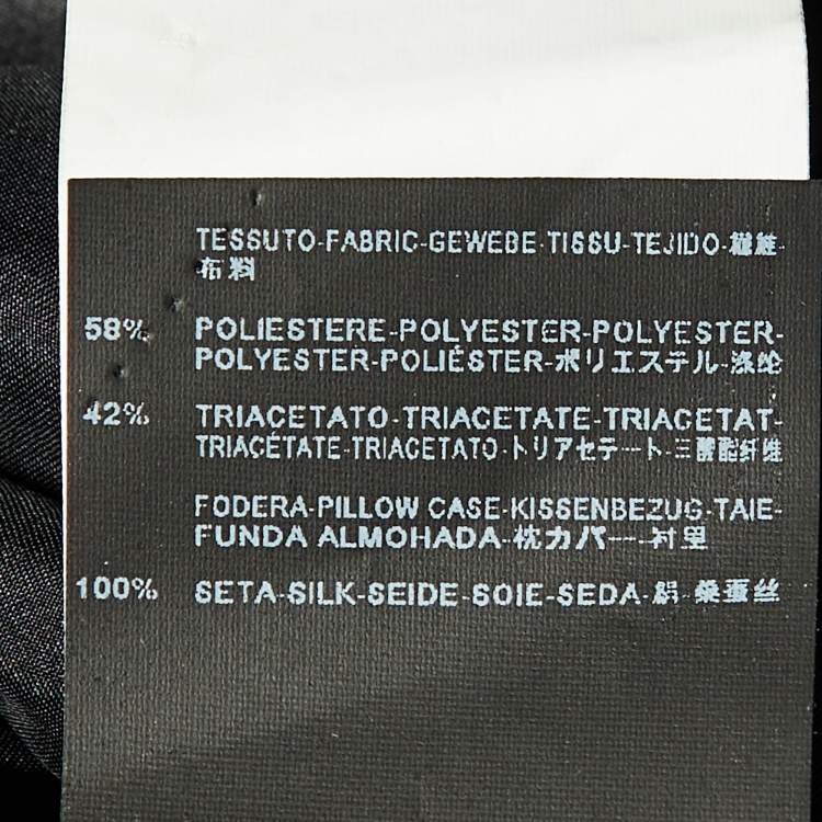 Pre Owned Balenciaga Black Crepe Cape Detail Mini Dress M