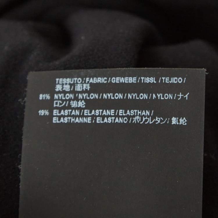 Pre Owned Balenciaga Black Logo Print Jersey Fitted T-Shirt S
