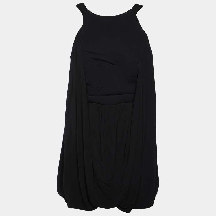 ワンピース BALENCIAGA SS24 Black crepe mini dress (772748TAN01 1000) Balenciaga Crepe Mini Dress In Black - 49% Off | Editorialist