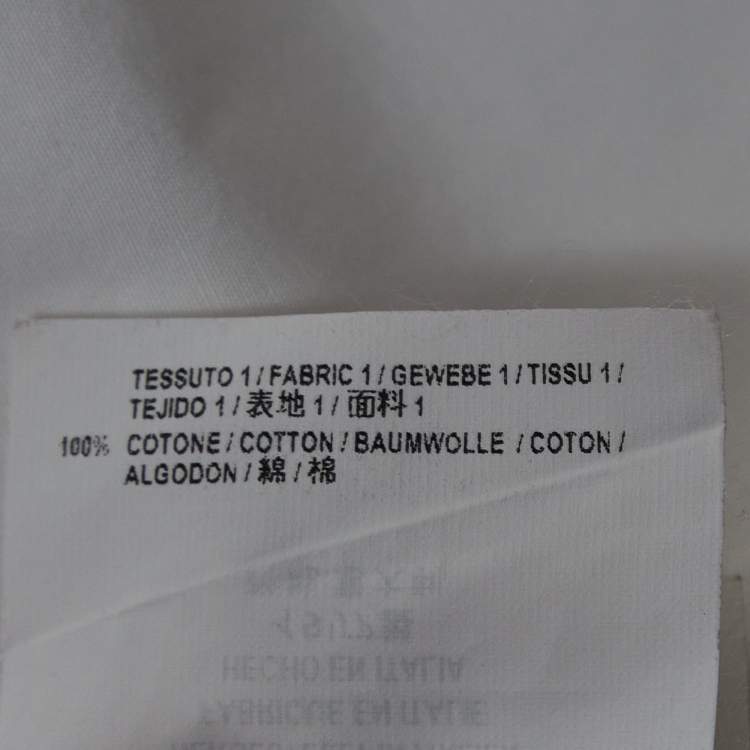 Pre Owned Balenciaga White Cotton Oversized Tunic Top S