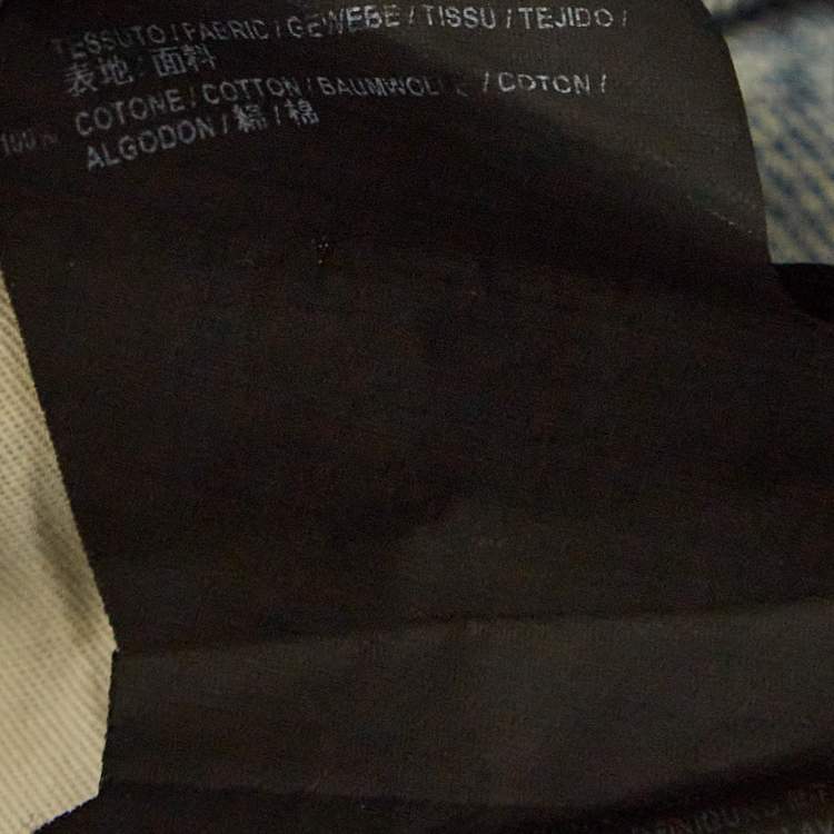 Pre Owned Balenciaga Blue Denim High Rise Jeans M Waist 28''