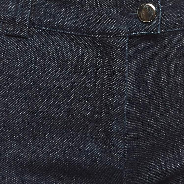 Pre Owned Balenciaga Navy Blue Denim Slim Fit Jeans M Waist 32''