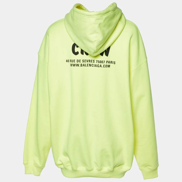 Balenciaga oversized hoodie yellow best sale