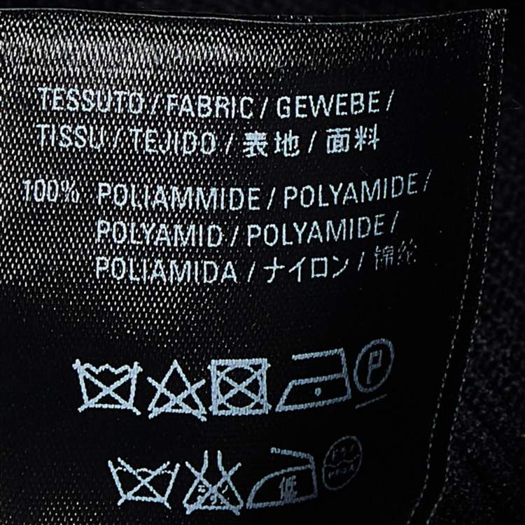 Pre Owned Balenciaga Black Logo Print Rib Knit Jumper XS