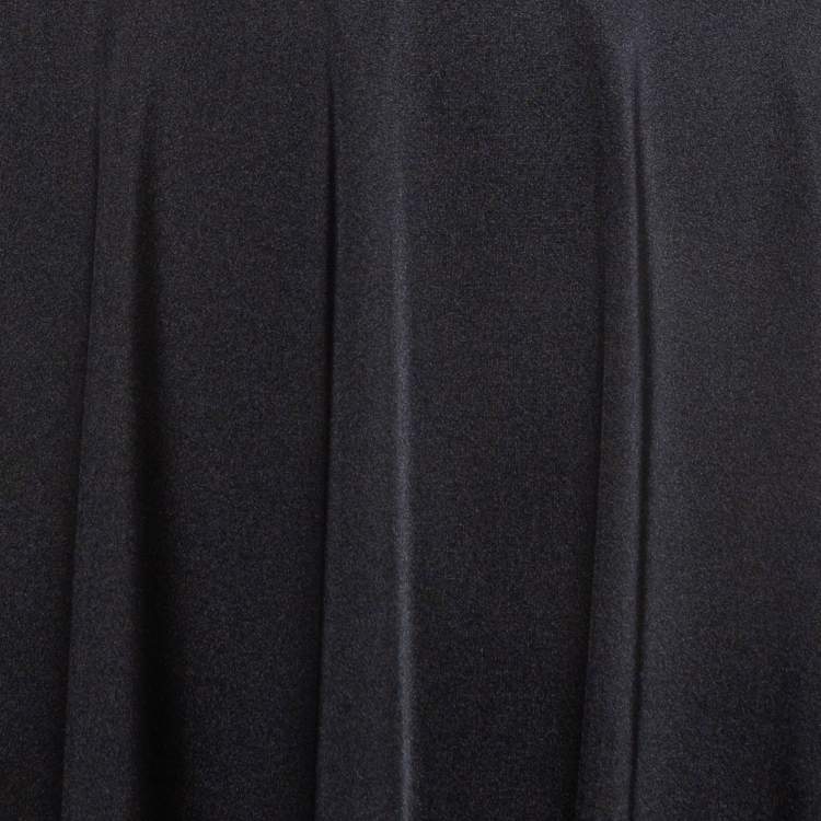 Pre Owned Balenciaga Black Jersey Cape Top S