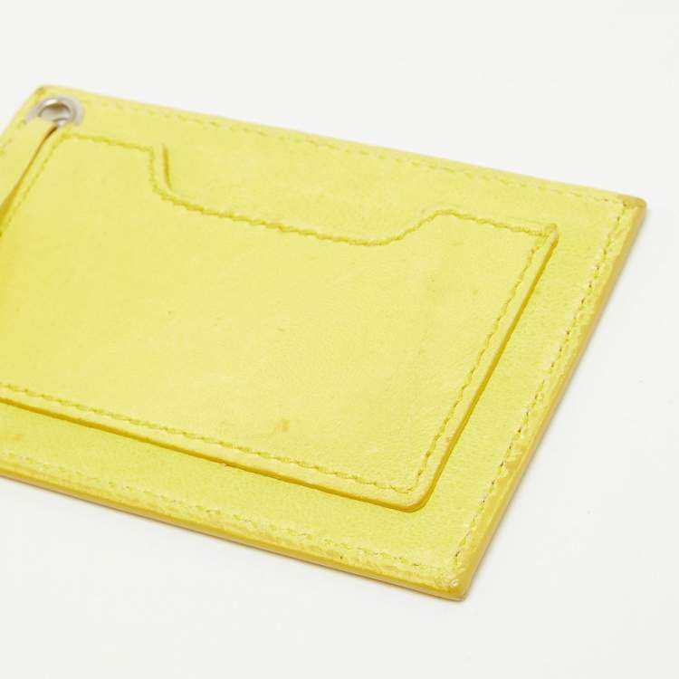 Pre Owned Balenciaga Yellow Leather GSH Part Time Tote