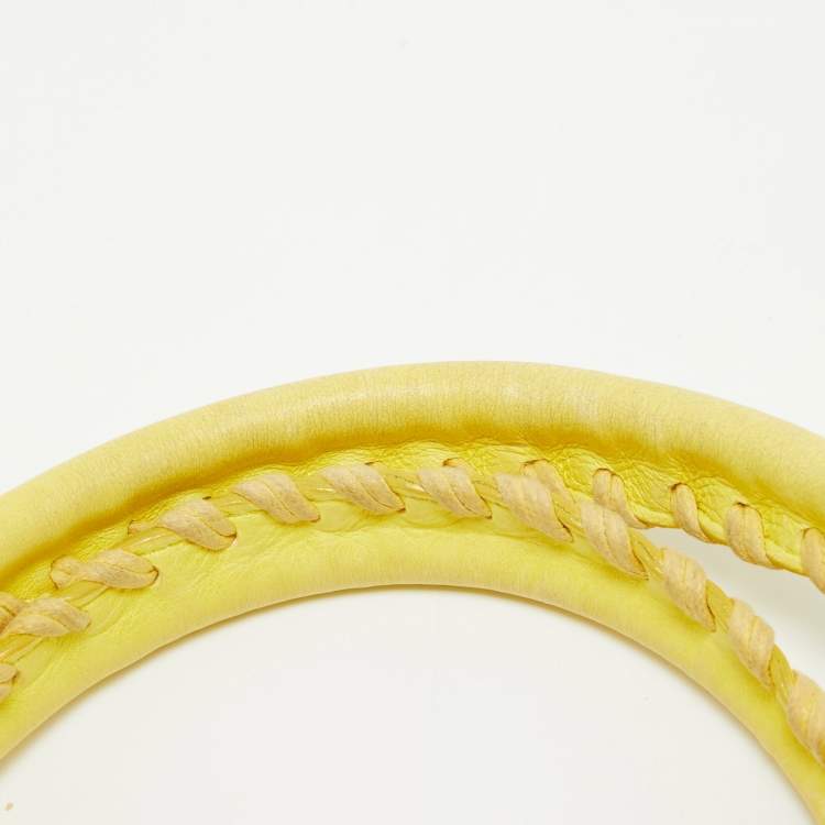 Pre Owned Balenciaga Yellow Leather GSH Part Time Tote