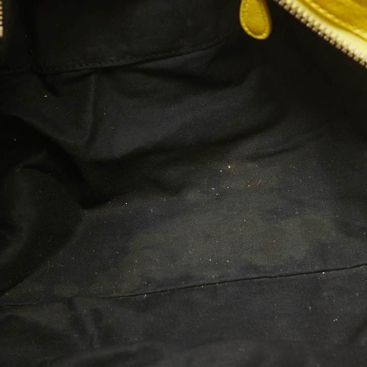 Pre Owned Balenciaga Yellow Leather GSH Part Time Tote