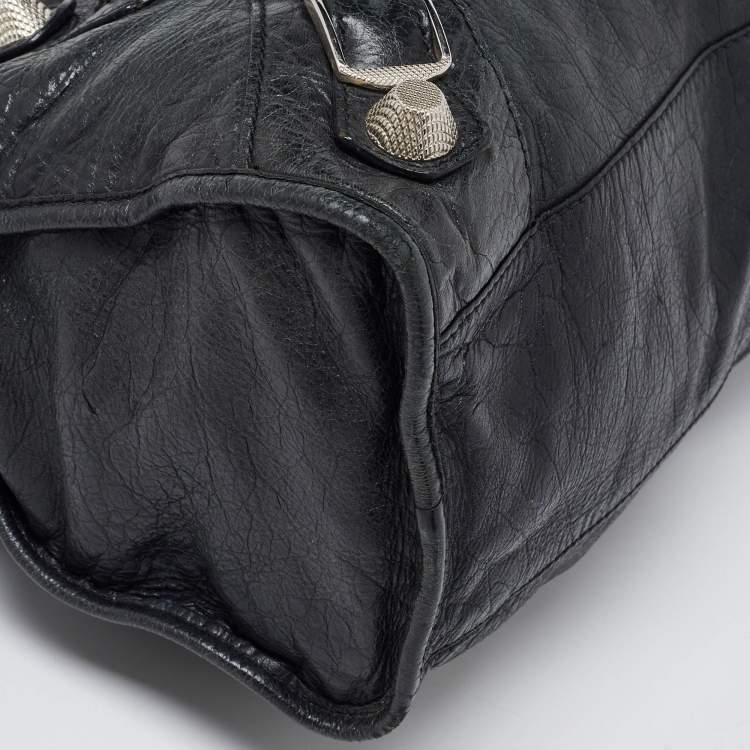 Pre Owned Balenciaga Deep Green Leather GSH Classic City Bag