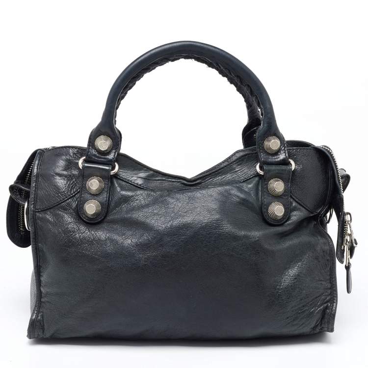 Pre Owned Balenciaga Deep Green Leather GSH Classic City Bag