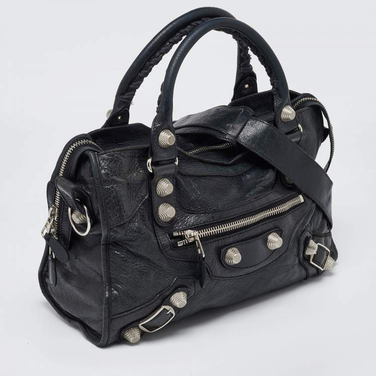 Pre Owned Balenciaga Deep Green Leather GSH Classic City Bag