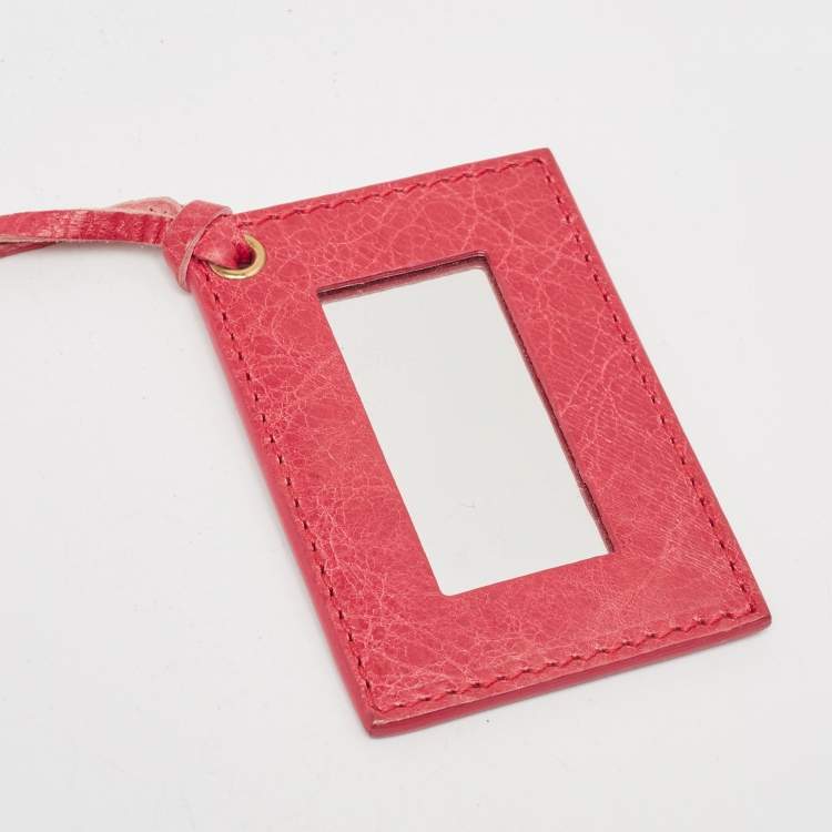 Pre Owned Balenciaga Dark Pink Leather RGH Envelope Clutch