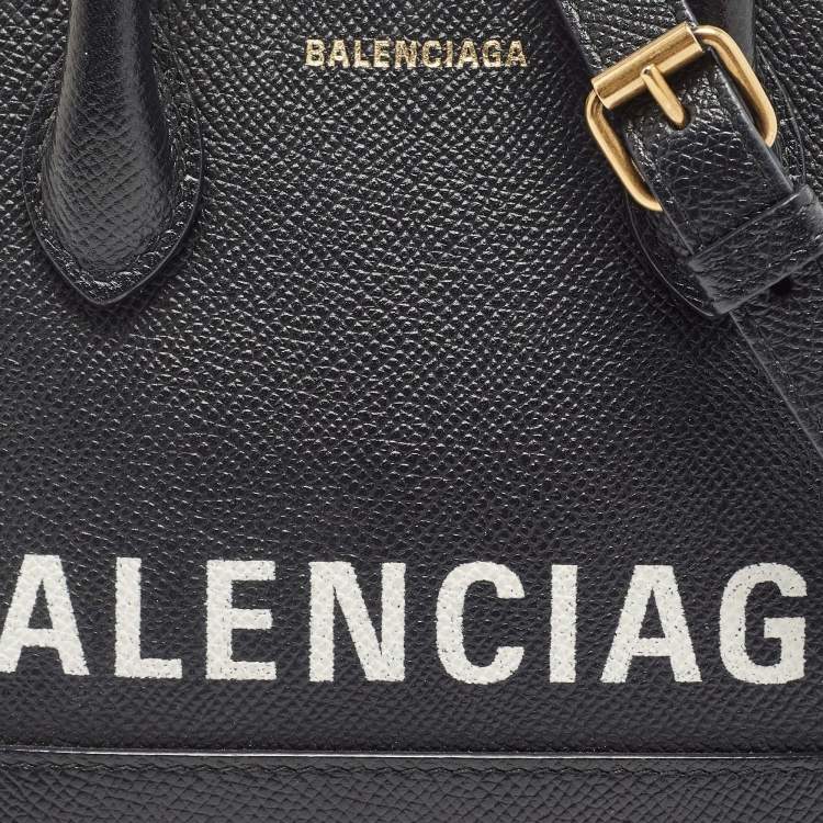 Pre Owned Balenciaga Black Leather XS Ville Satchel
