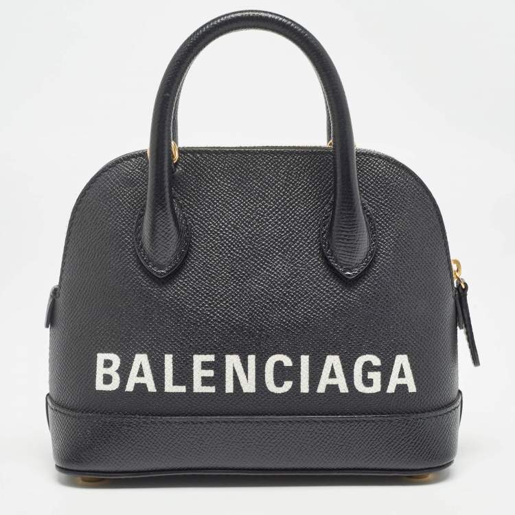 Pre Owned Balenciaga Black Leather XS Ville Satchel