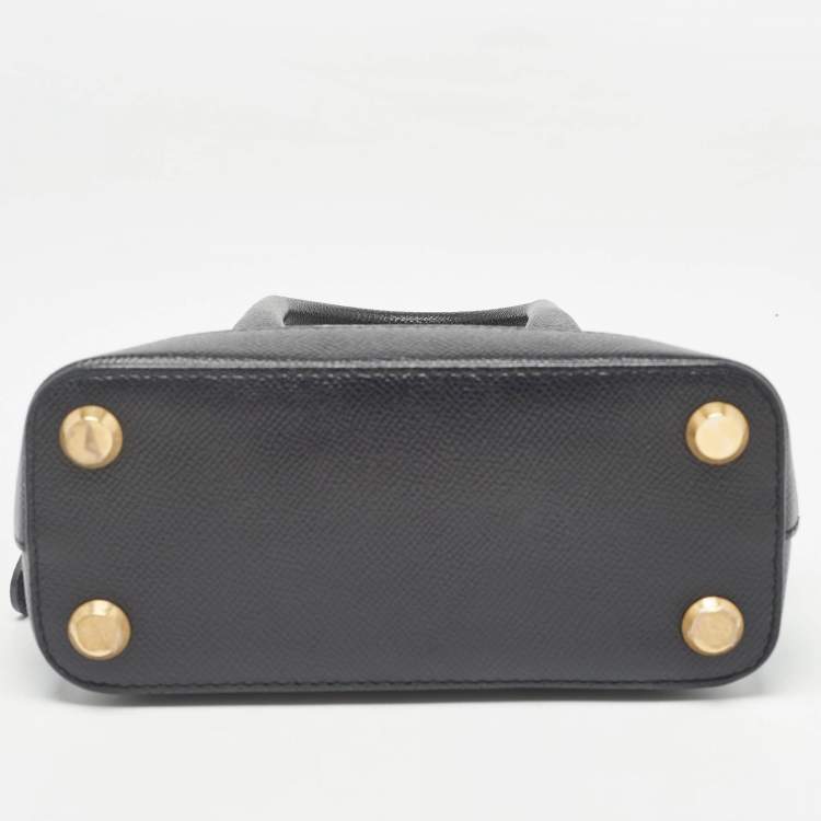 Pre Owned Balenciaga Black Leather XS Ville Satchel