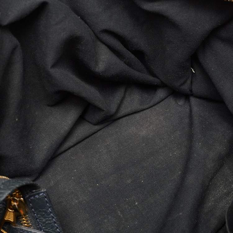 Pre Owned Balenciaga Grey Leather GGH Motorcycle City Bag