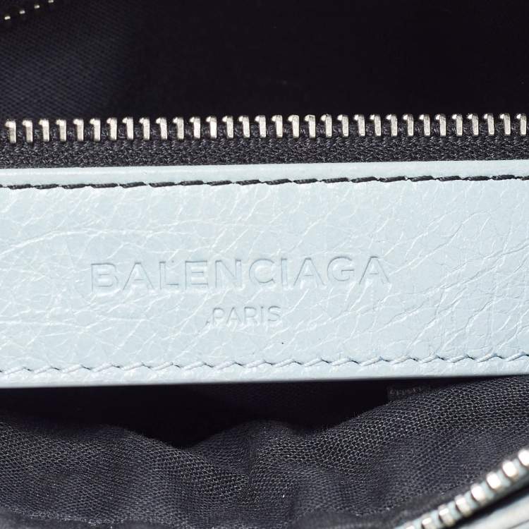 Pre Owned Balenciaga Blue Leather Classic Hip Crossbody Bag