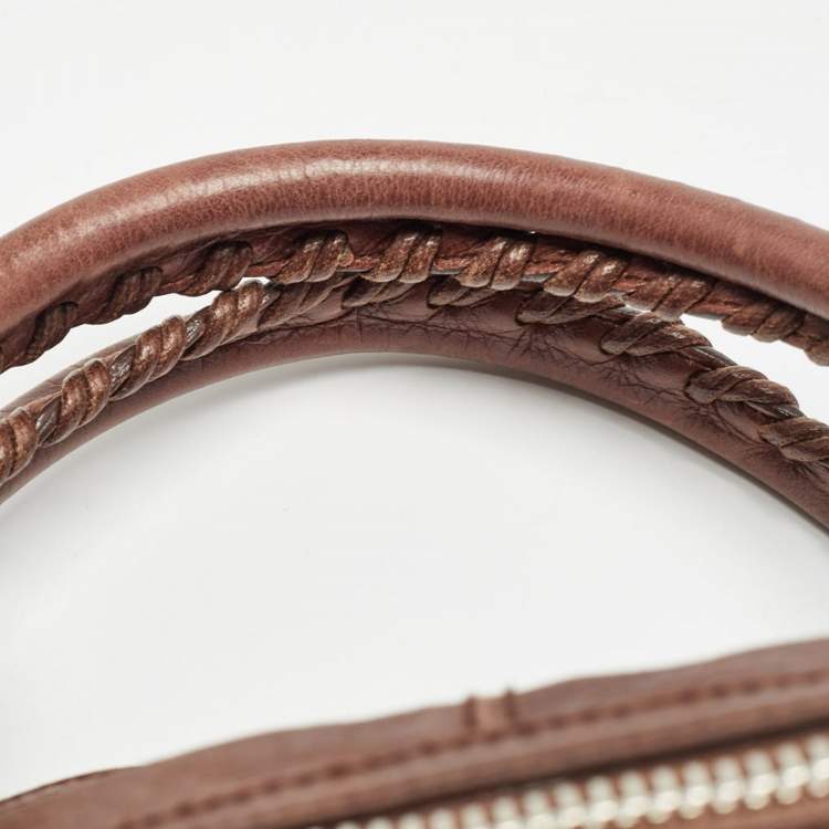 Pre Owned Balenciaga Brown Leather SGH Giant Work Bag
