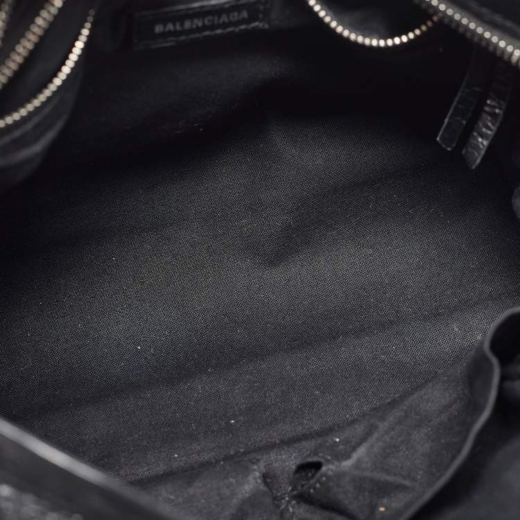 Pre Owned Balenciaga Black Leather Small Classic City Bag