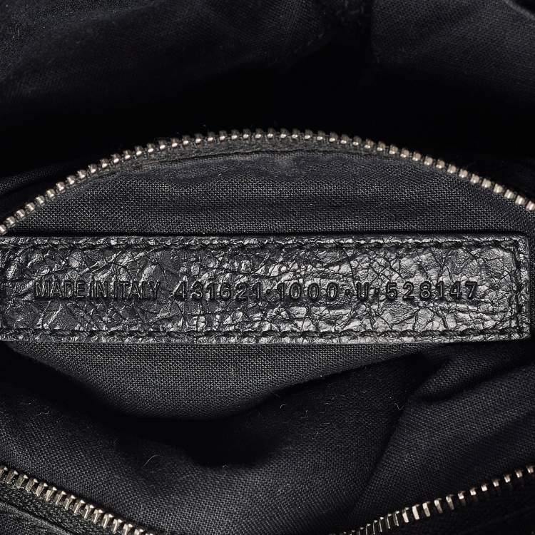 Pre Owned Balenciaga Black Leather Small Classic City Bag