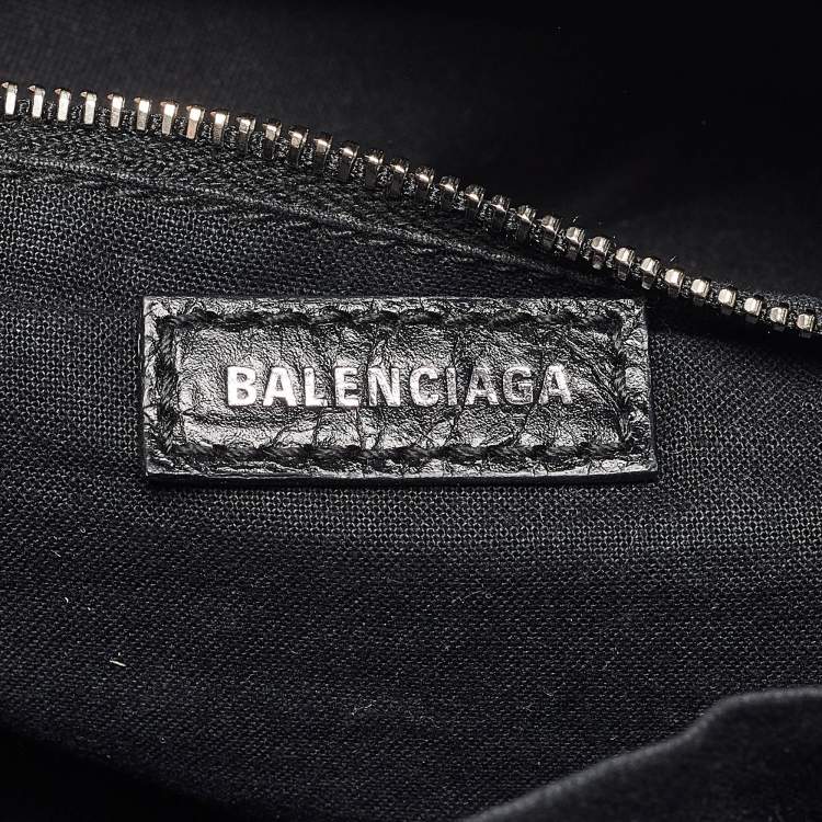 Pre Owned Balenciaga Black Leather Small Classic City Bag