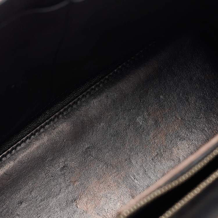 Pre Owned Balenciaga Taupe Leather Le Dix Cartable S Top Handle Bag