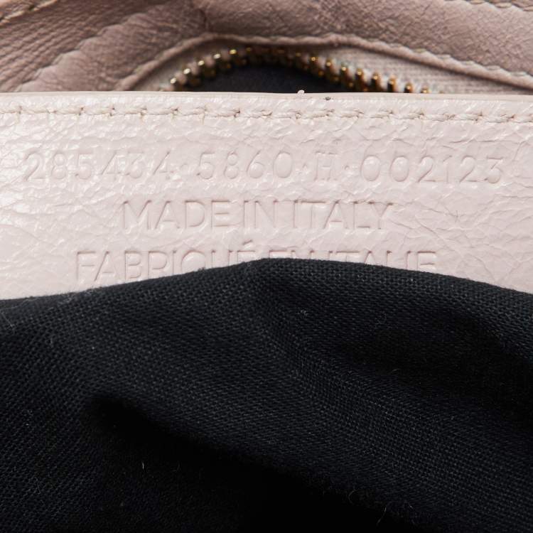 Pre Owned Balenciaga Rouse Poudre Leather RGH Town Bag