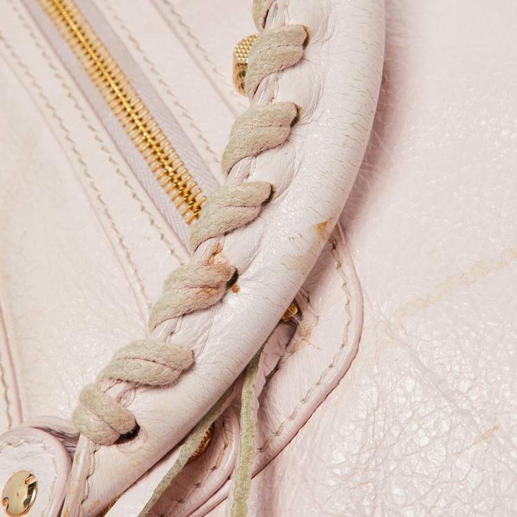Pre Owned Balenciaga Rouse Poudre Leather RGH Town Bag