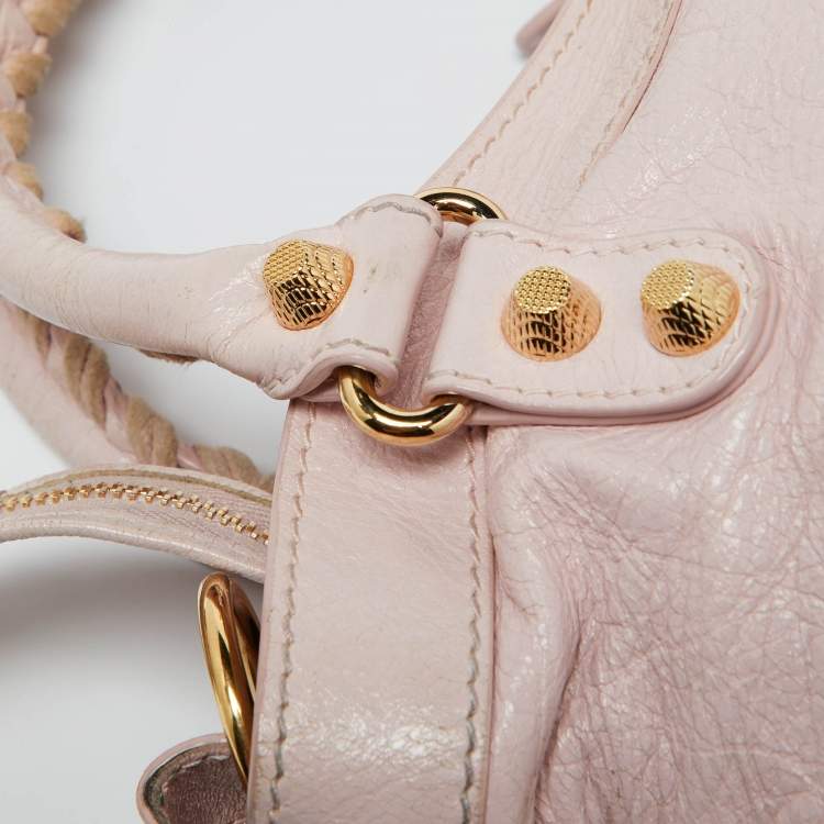 Pre Owned Balenciaga Rouse Poudre Leather RGH Town Bag