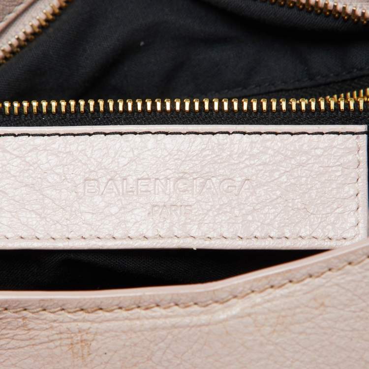 Pre Owned Balenciaga Rouse Poudre Leather RGH Town Bag