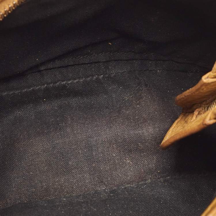 Pre Owned Balenciaga Mustard Leather Classic Hip Crossbody Bag