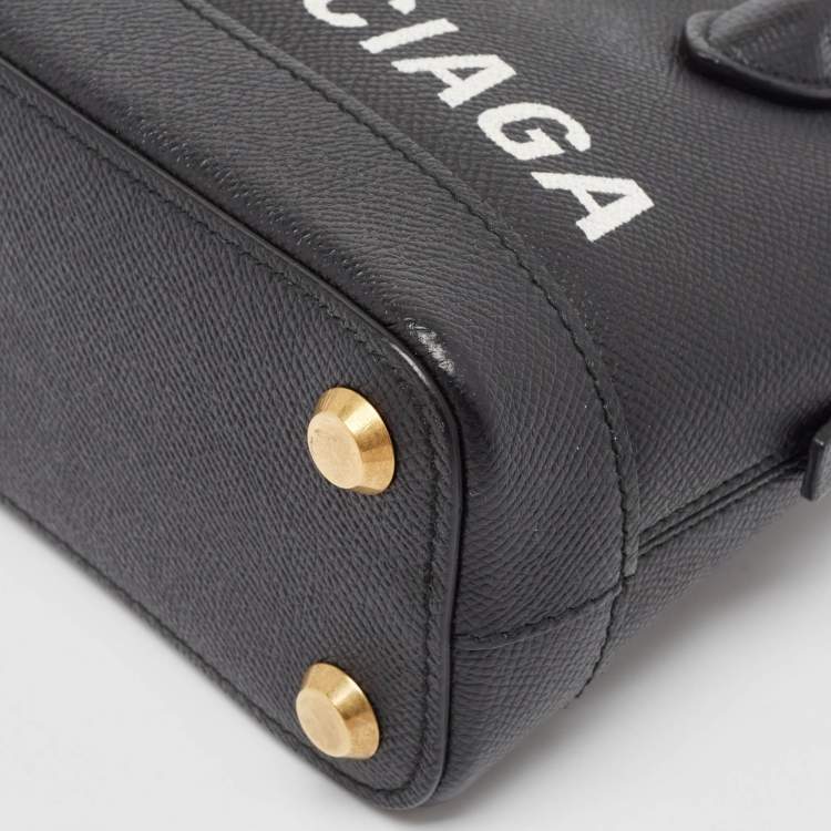 Pre Owned Balenciaga Black Leather XXS Ville Satchel