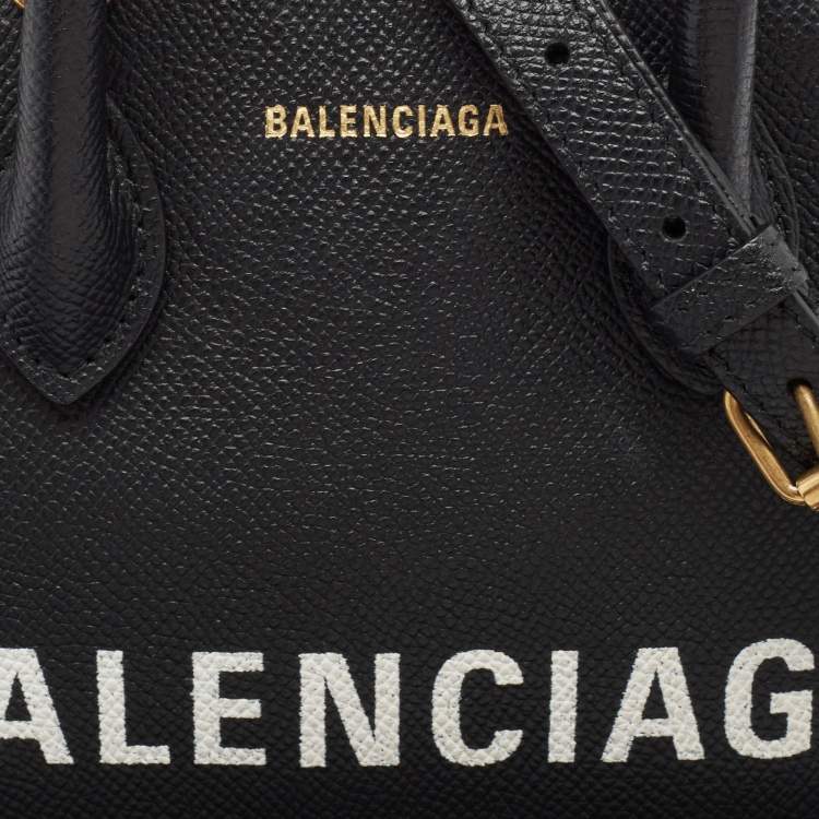 Pre Owned Balenciaga Black Leather XXS Ville Satchel